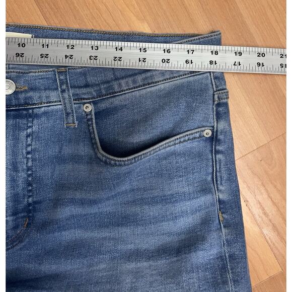 Madewell Mid-Rise Kick Out Stretch Womens Jeans Blue Size 32 Petite - Picture 7 of 11